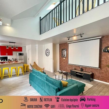 Superbe Appartement-Sauna-Cinema-Parking-Gare Amiens Dış mekan fotoğraf