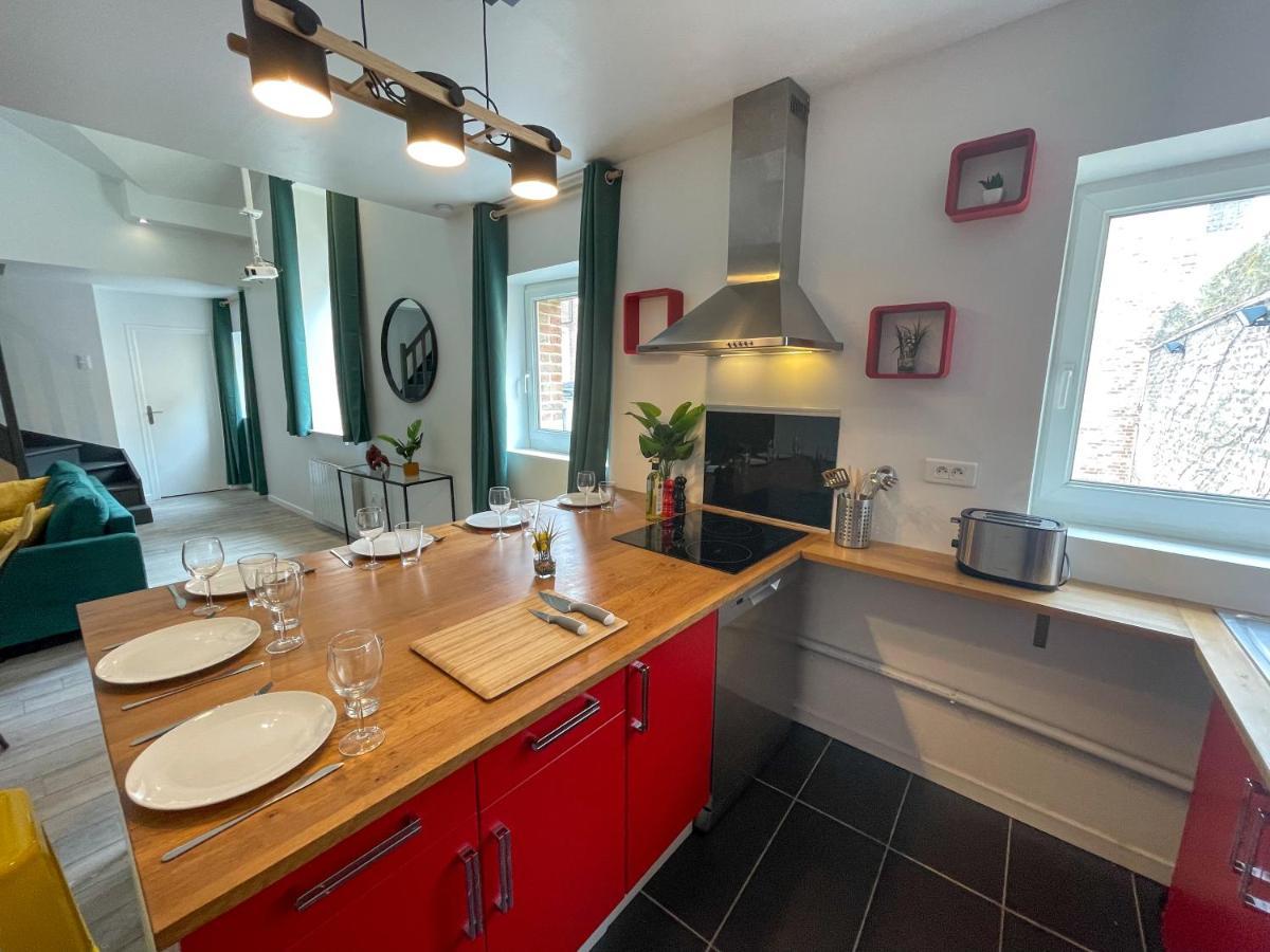 Superbe Appartement-Sauna-Cinema-Parking-Gare Amiens Dış mekan fotoğraf