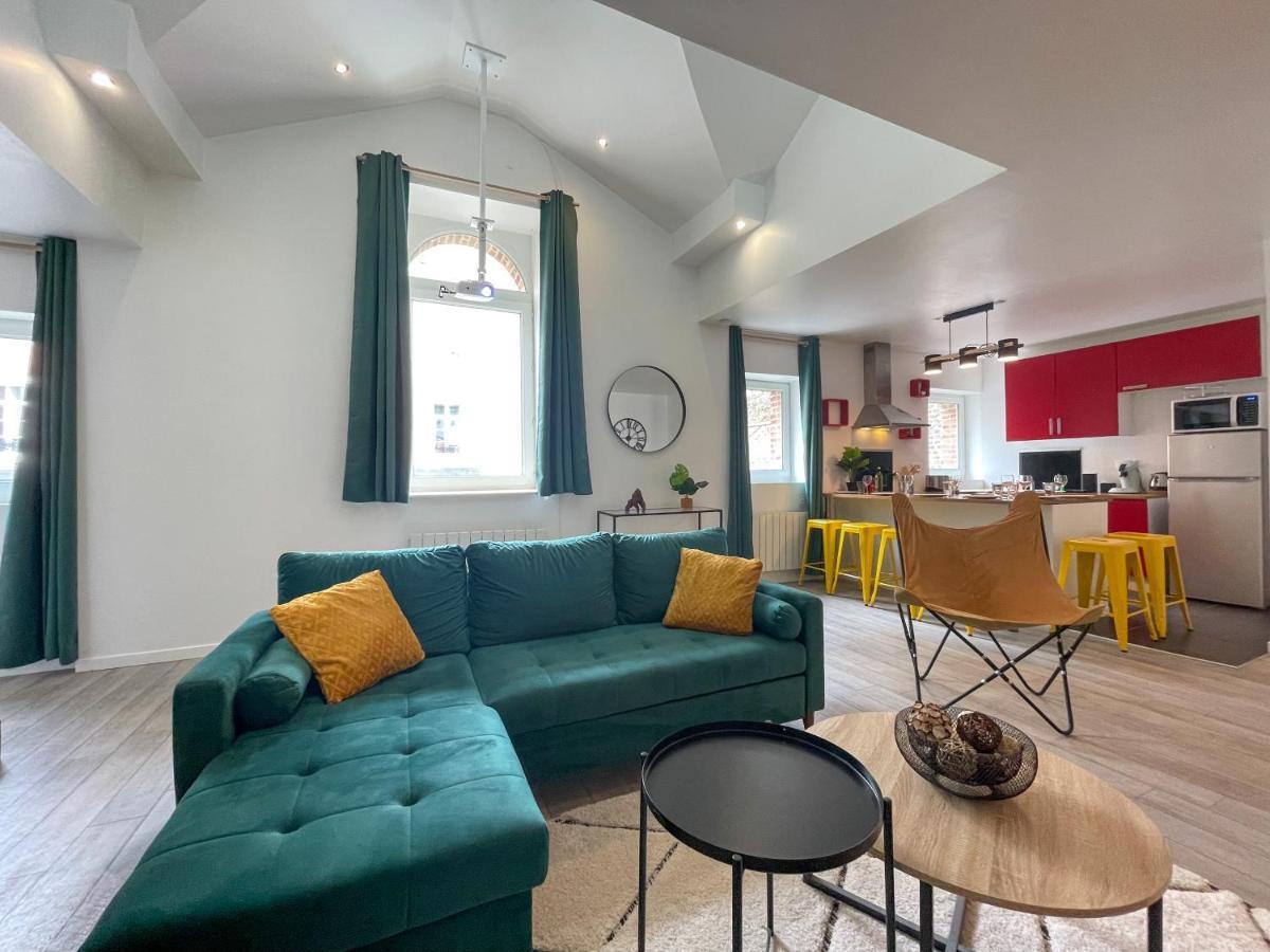 Superbe Appartement-Sauna-Cinema-Parking-Gare Amiens Dış mekan fotoğraf