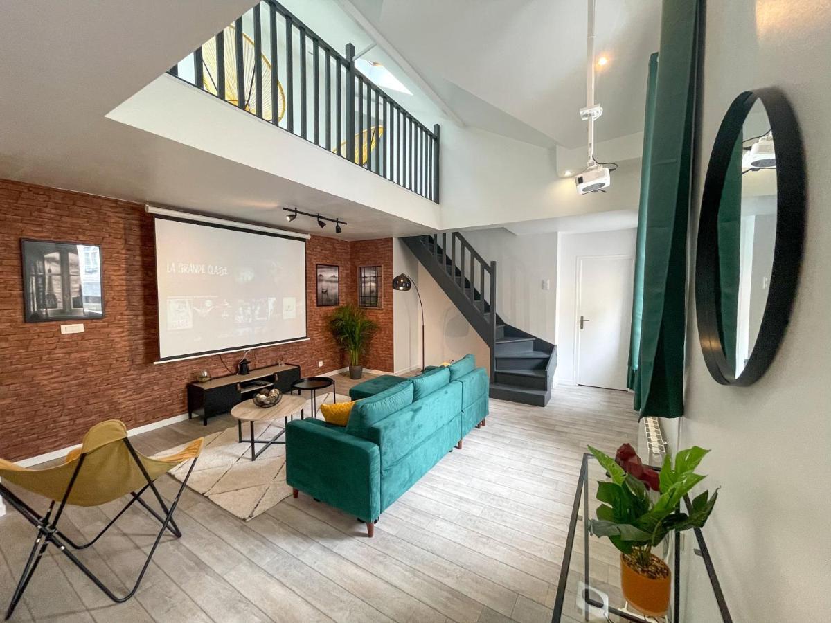 Superbe Appartement-Sauna-Cinema-Parking-Gare Amiens Dış mekan fotoğraf