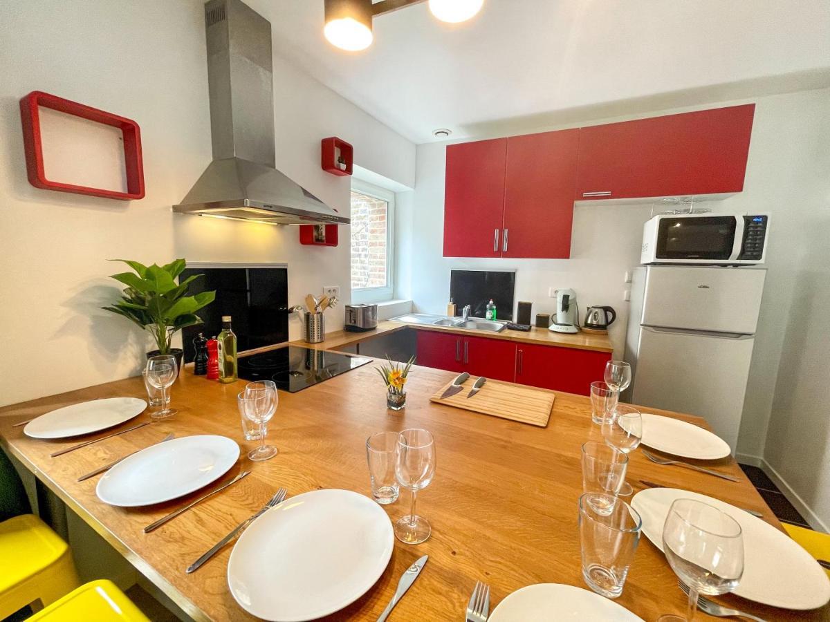 Superbe Appartement-Sauna-Cinema-Parking-Gare Amiens Dış mekan fotoğraf