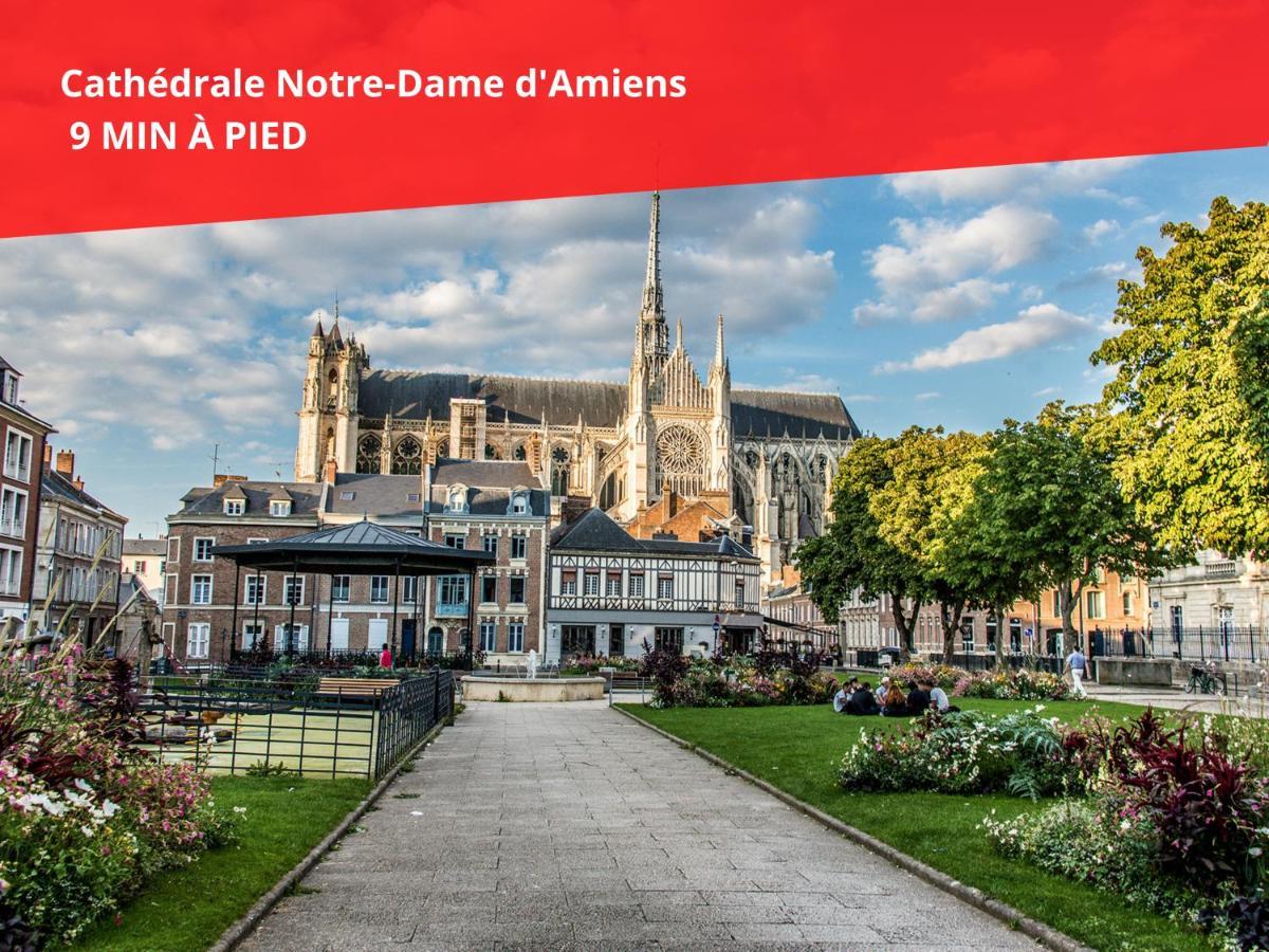 Superbe Appartement-Sauna-Cinema-Parking-Gare Amiens Dış mekan fotoğraf