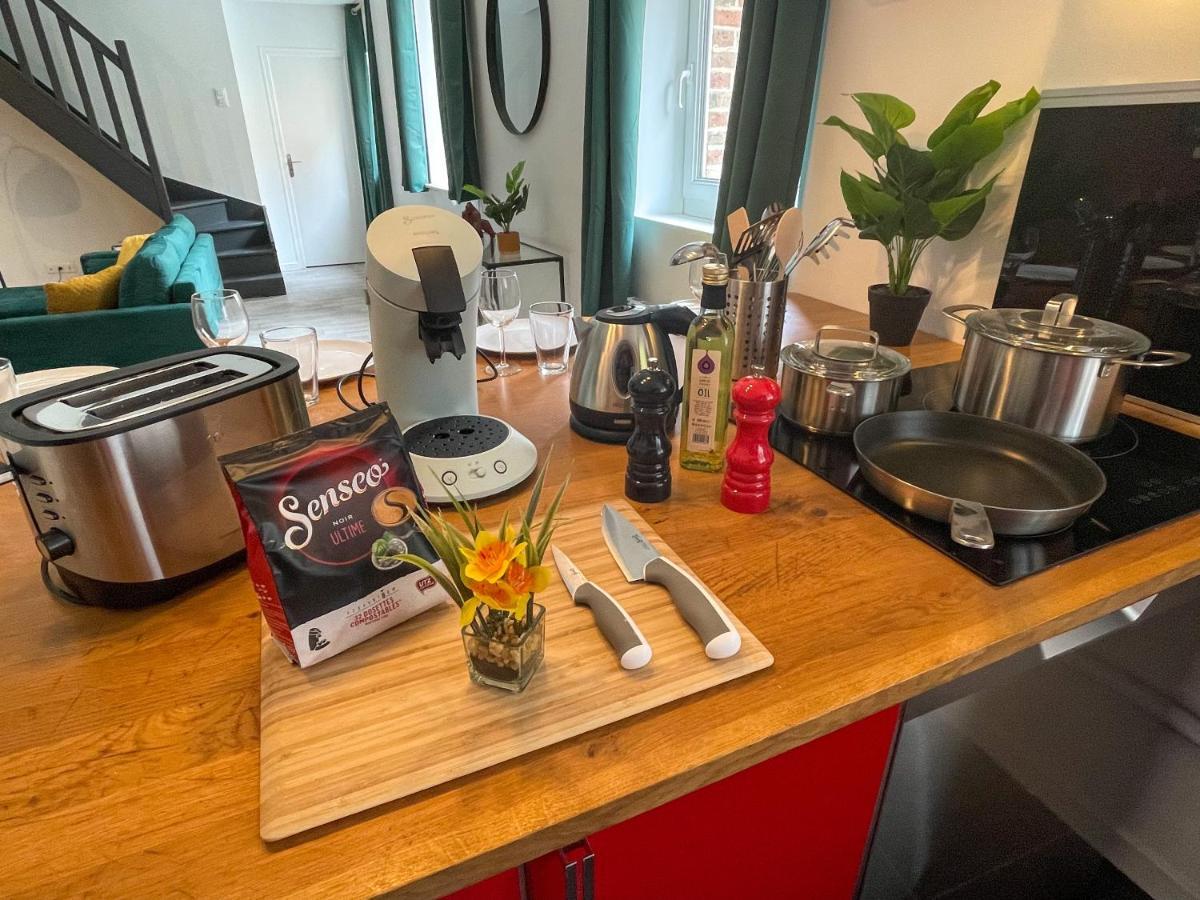 Superbe Appartement-Sauna-Cinema-Parking-Gare Amiens Dış mekan fotoğraf