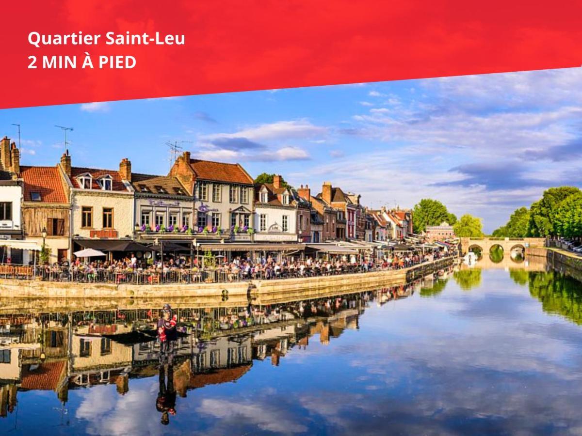 Superbe Appartement-Sauna-Cinema-Parking-Gare Amiens Dış mekan fotoğraf